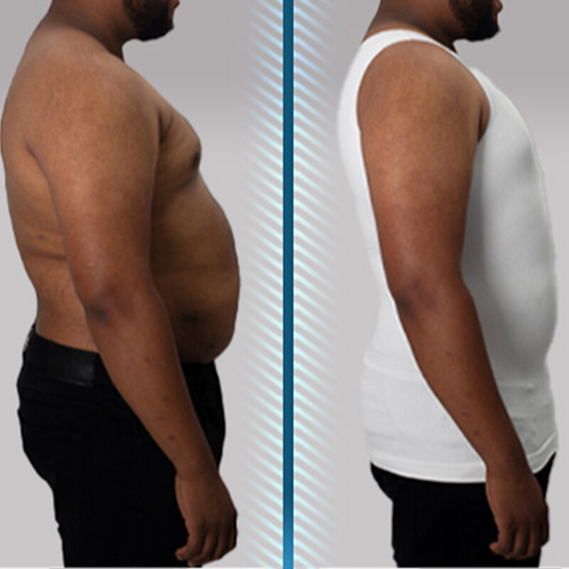 Men Slimming Gynecomastia Chest Belly Compression Body Shaper Tanktop Vest Shirt