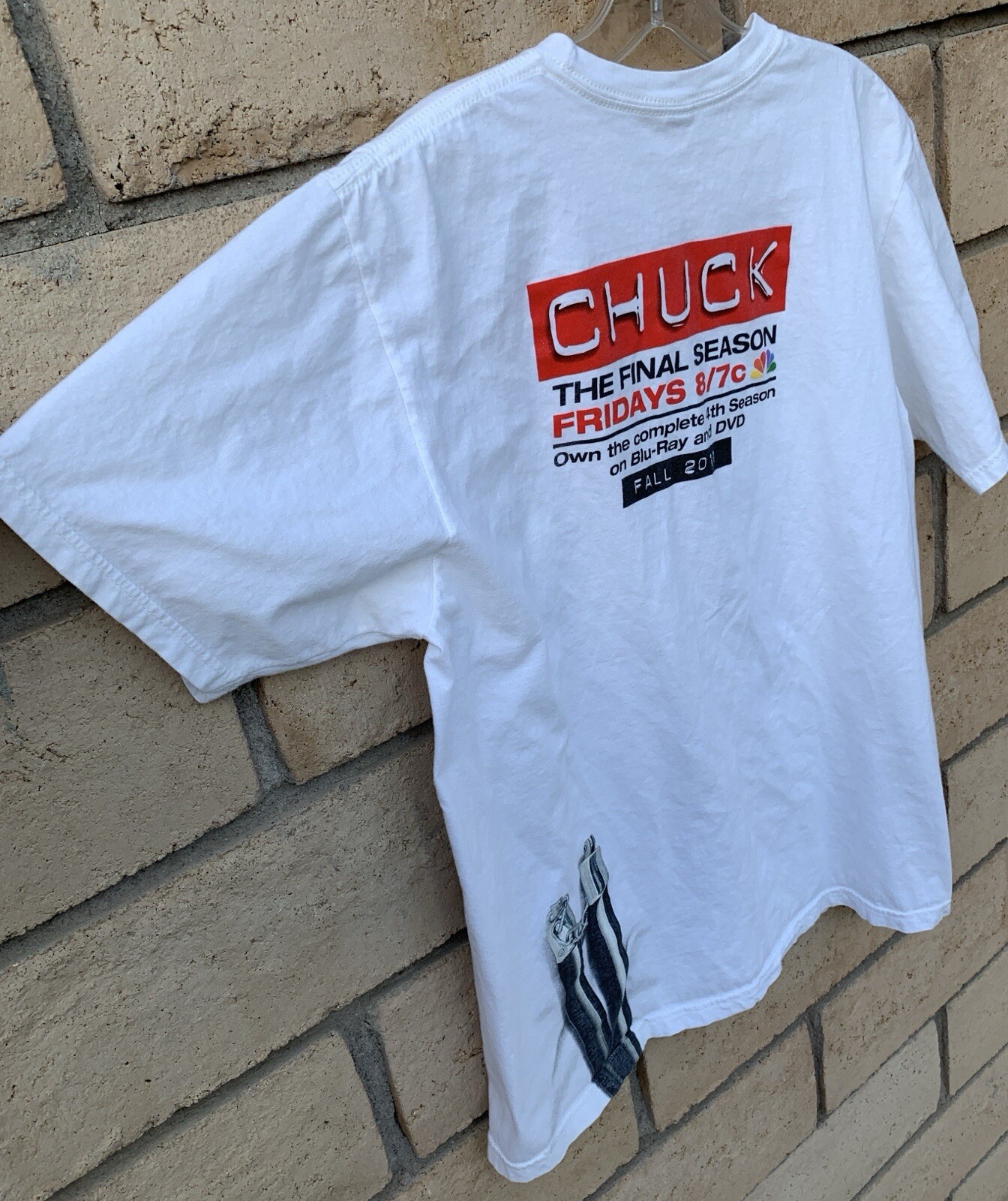 Chuck The Final Season Fall 2011 T Shirt Graphic Tee TV Television Show Size L