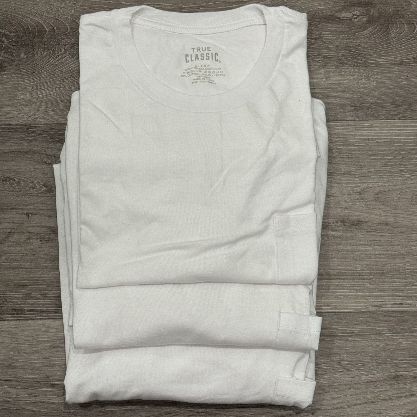 True Classic Mens Short Sleeve Shirt Longer Length Lightweight Cotton White (3)
