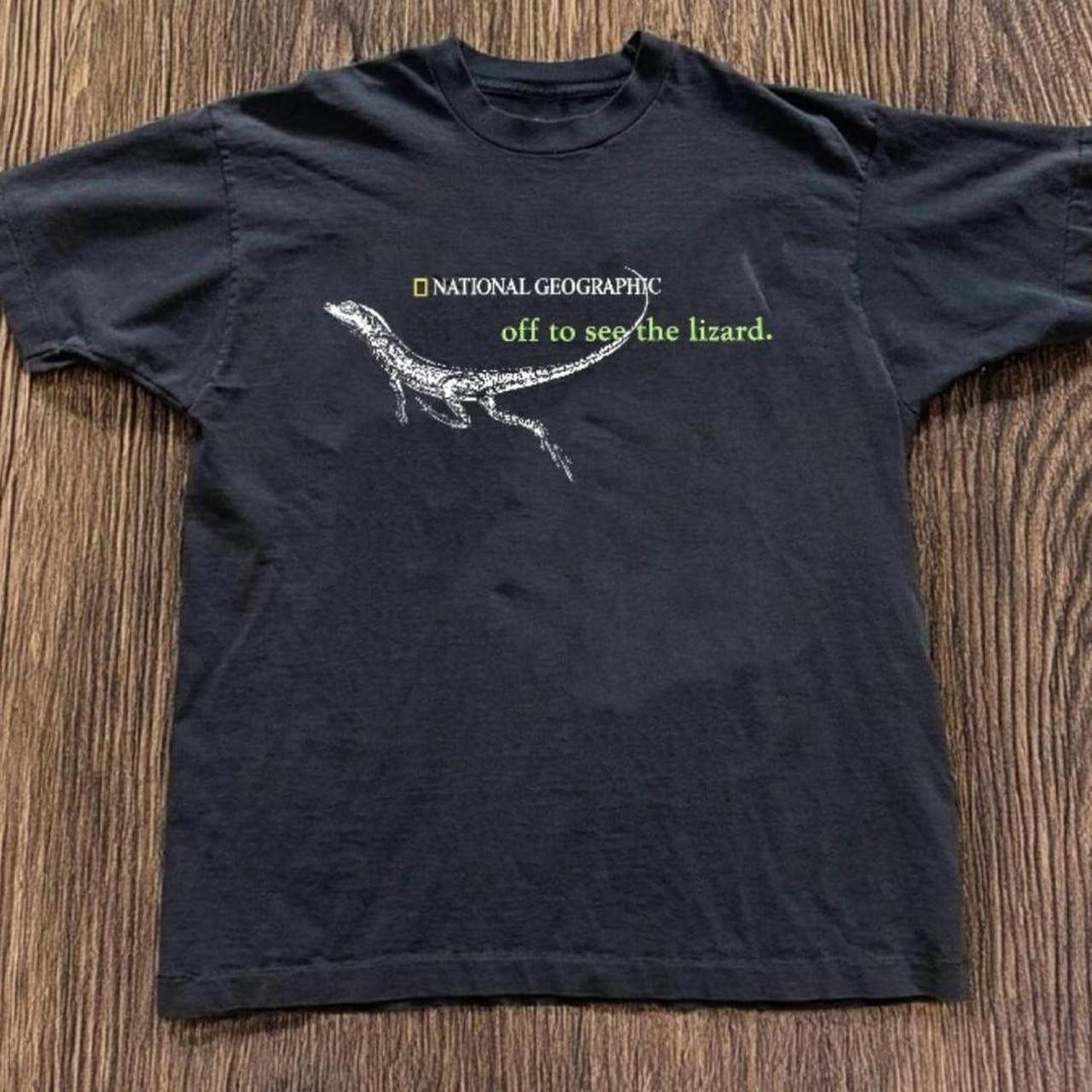 Gilda men’s black T-shirt, National Geographic black dinosaur t-shirt