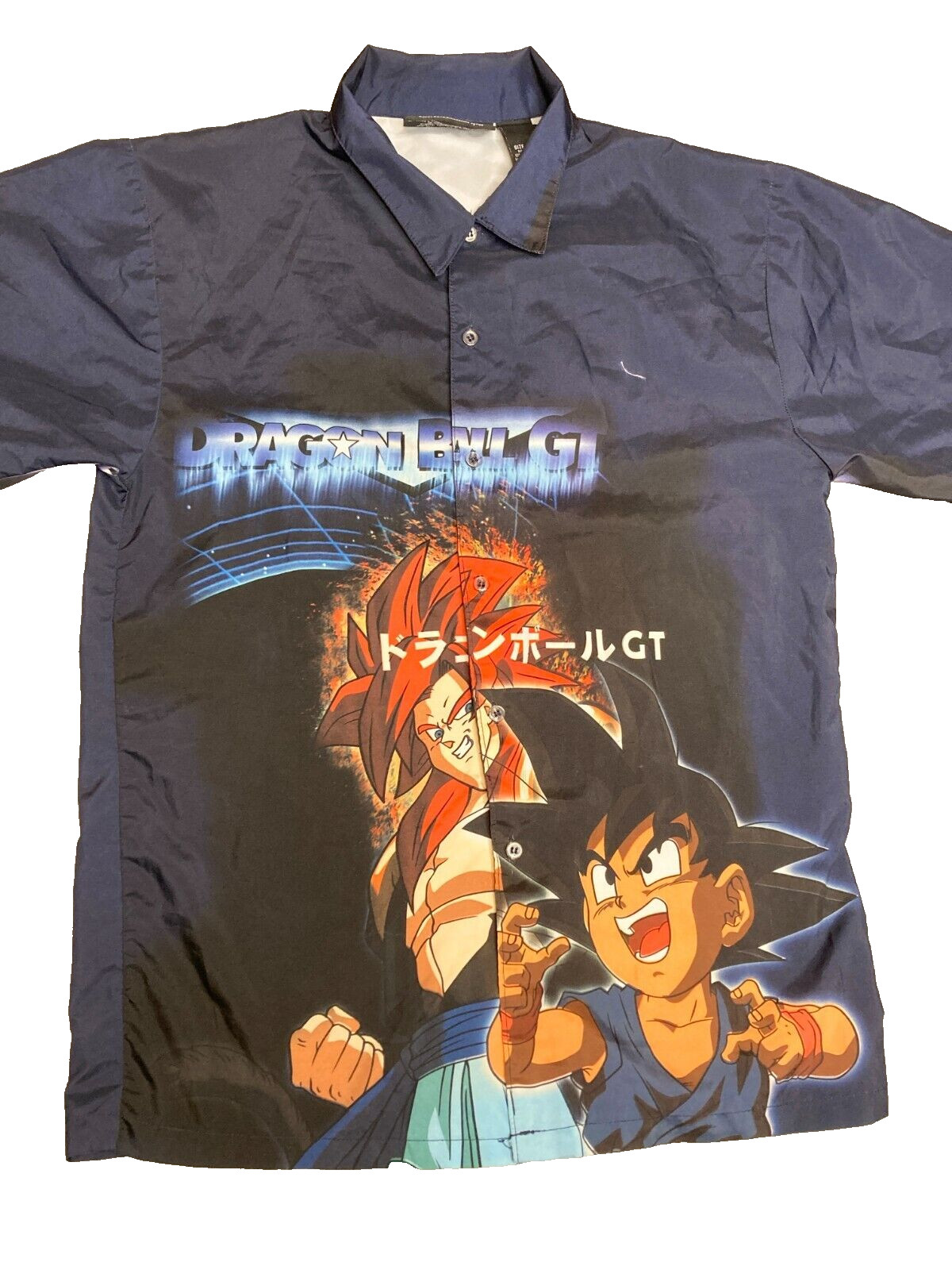 RARE Vintage 2003 Toei Dragon Ball GT Akira Toriyama Goku & Gogeta Shirt – S/M
