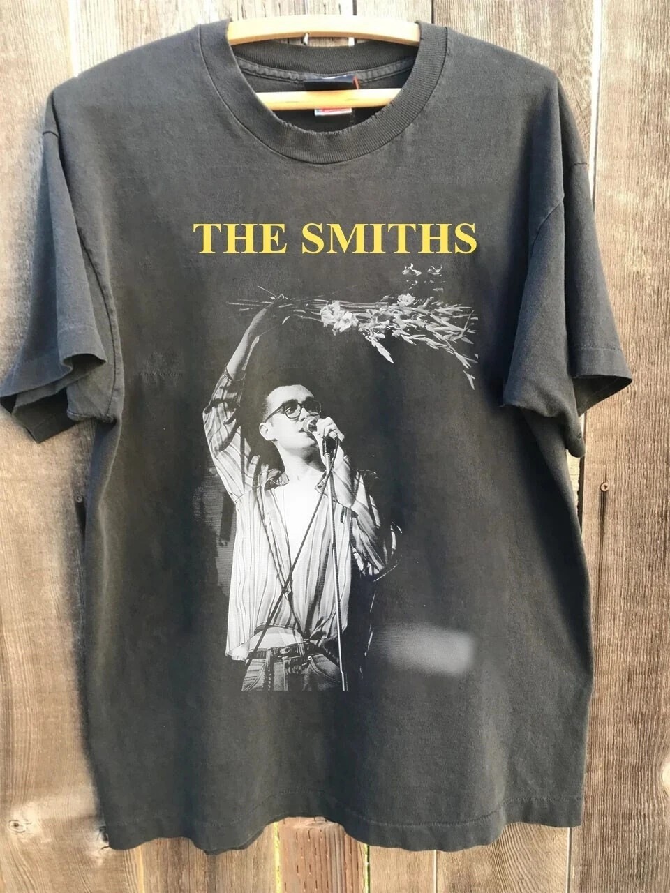 Morrissey THE SMITHS Vintage 90’s T-shirt Charcoal Unisex Men Women S-5XL