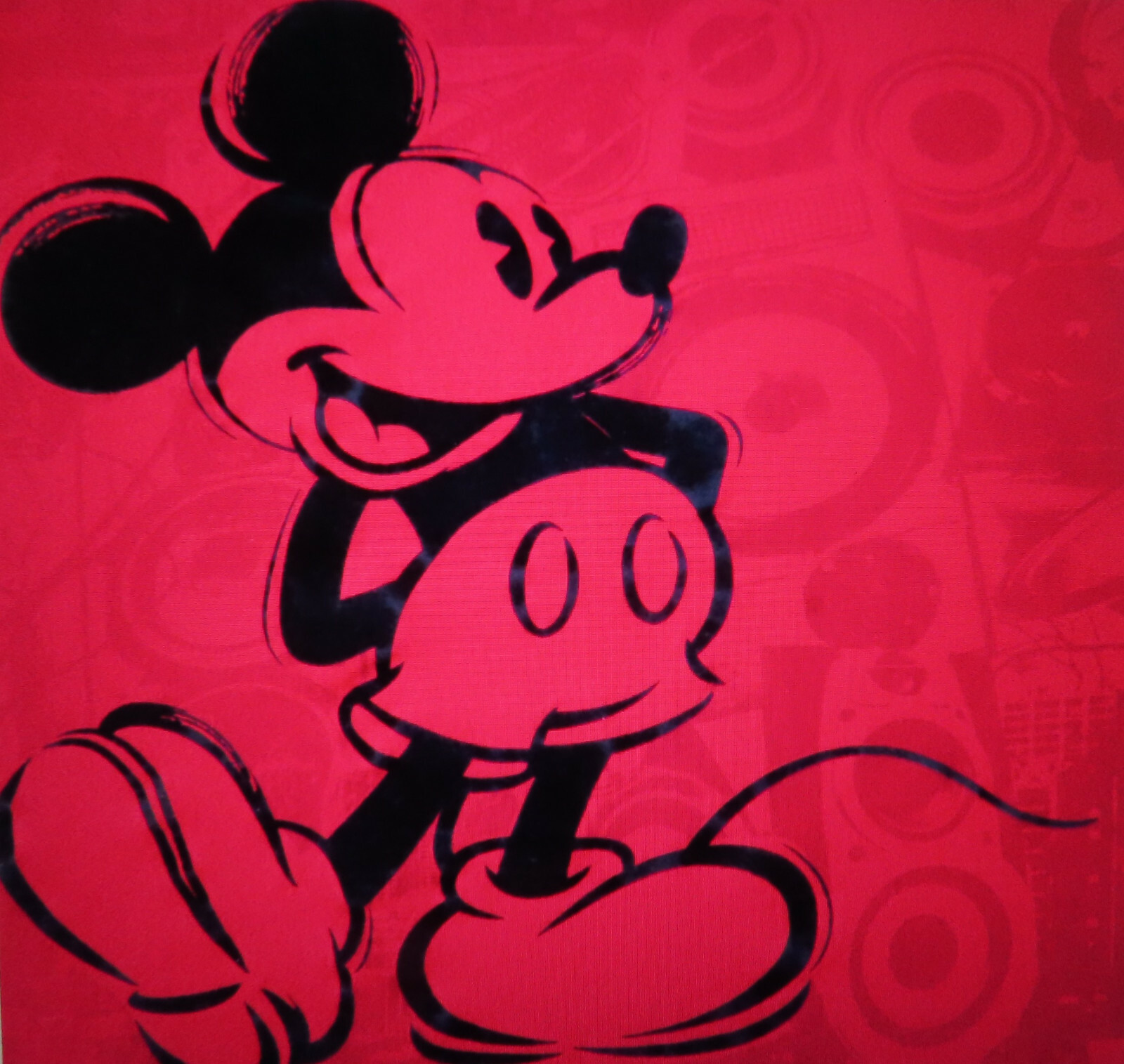 Disney Mickey Mouse Red Screen-Printed Adult Men’s T-Shirt Size XL