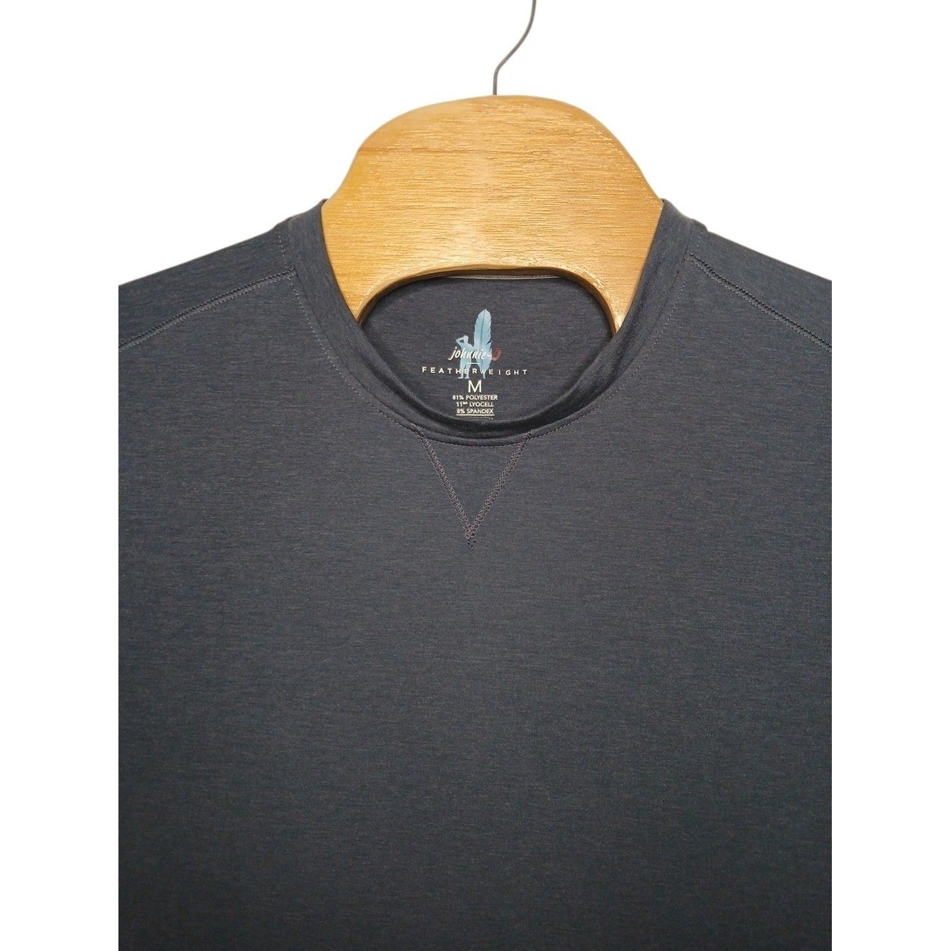 Johnnie-O Featherweight Mens/M Blue Heathered UPF 50 Performance Tee