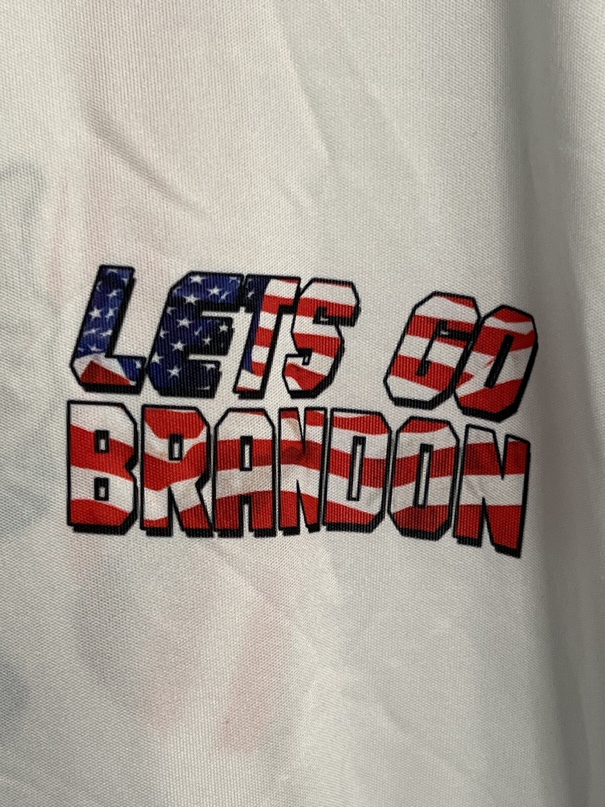 FJB “Let’s Go Brandon”-Biden Funny Political 2XL Tee-Shirt Trump 2024 USA Flag