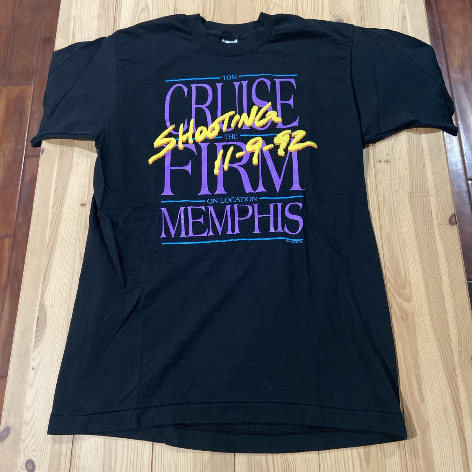 Rare Vintage Tom Cruise Shooting The Firm Movie Promo 1992 Men’s M T-Shirt