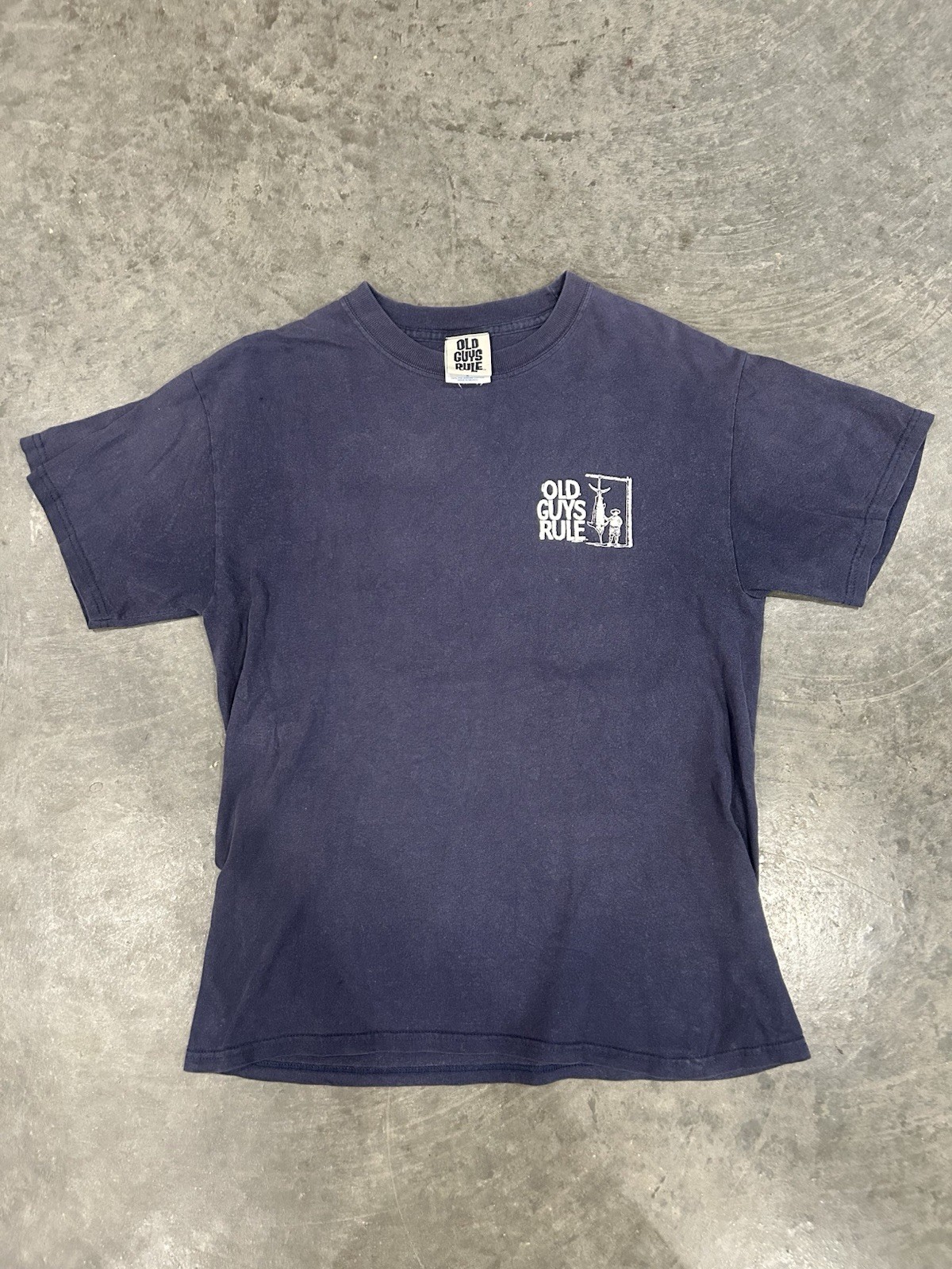 Old Guys Rule Vintage Cotton T-Shirt Size M Short Sleeve Graphic Tee