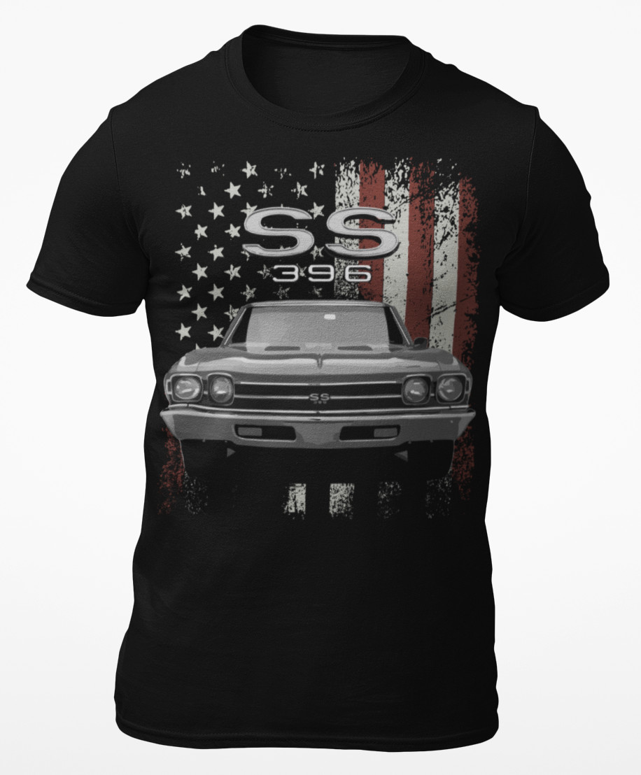 1969 Chevy Chevelle SS 396 Classic American Muscle Car Short-Sleeve T-Shirt