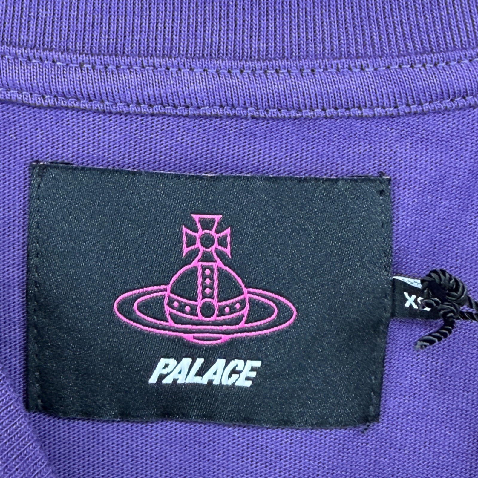 Palace Vivienne Westwood Orb T-Shirt Purple AW24 Graphic Tee Mens XS NEW