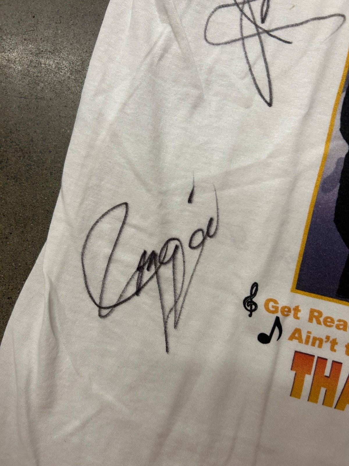 Vintage 00s The Temptations Tribute Signed Mens Band Music Shirt White Large
