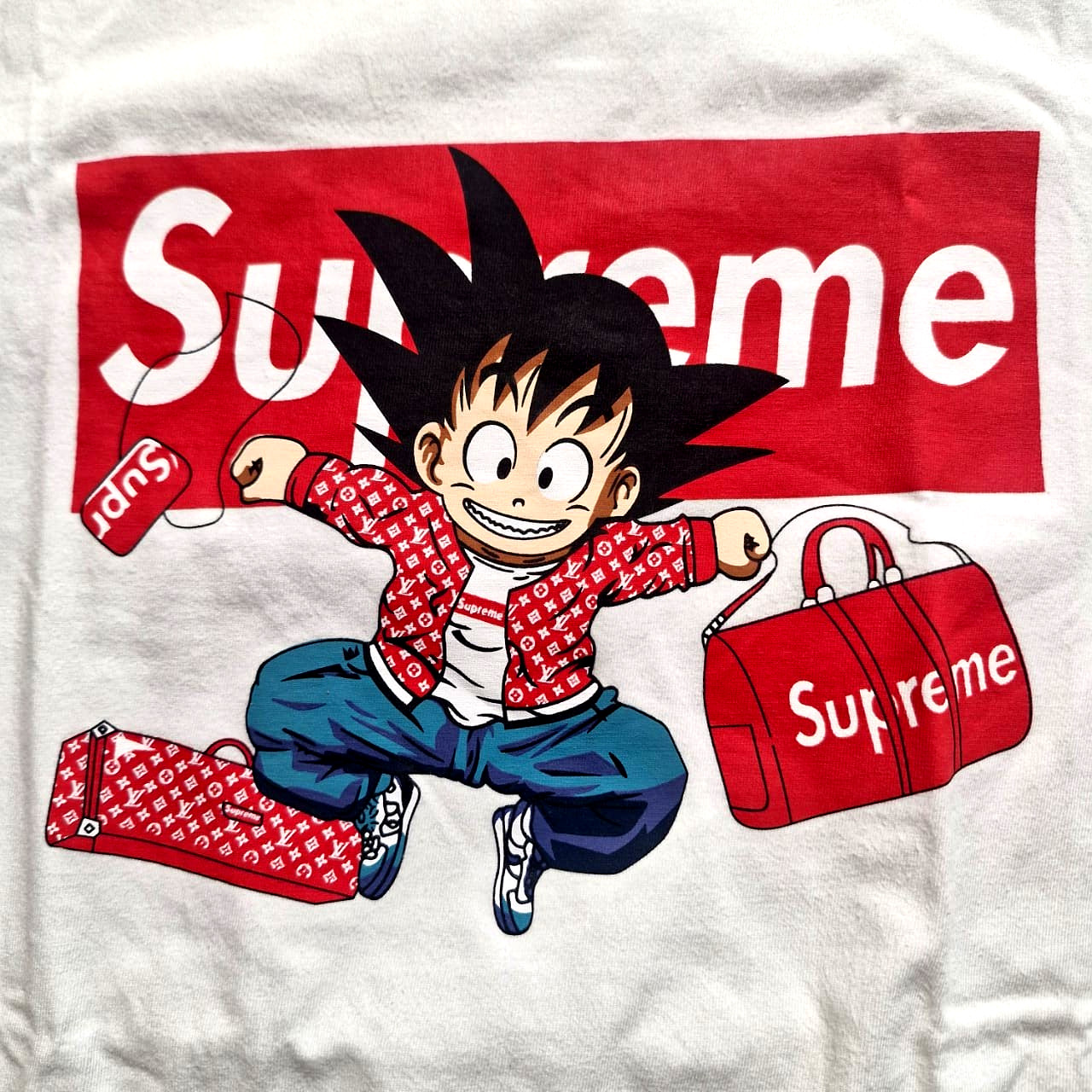 Supreme Son Goku Dragon Ball Shirt Size XL , Anime Skater *White* Made In USA