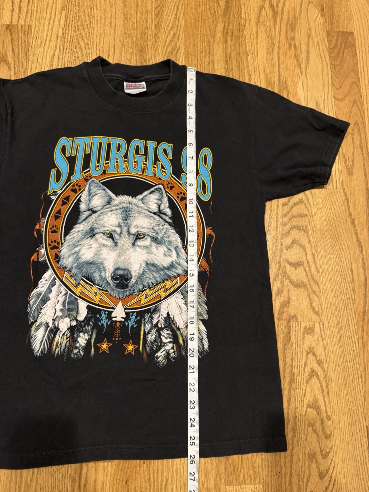 Vintage Sturgis 1998 58th Motorcycle Rally Wolf T Shirt Medium Biker 90s Vtg