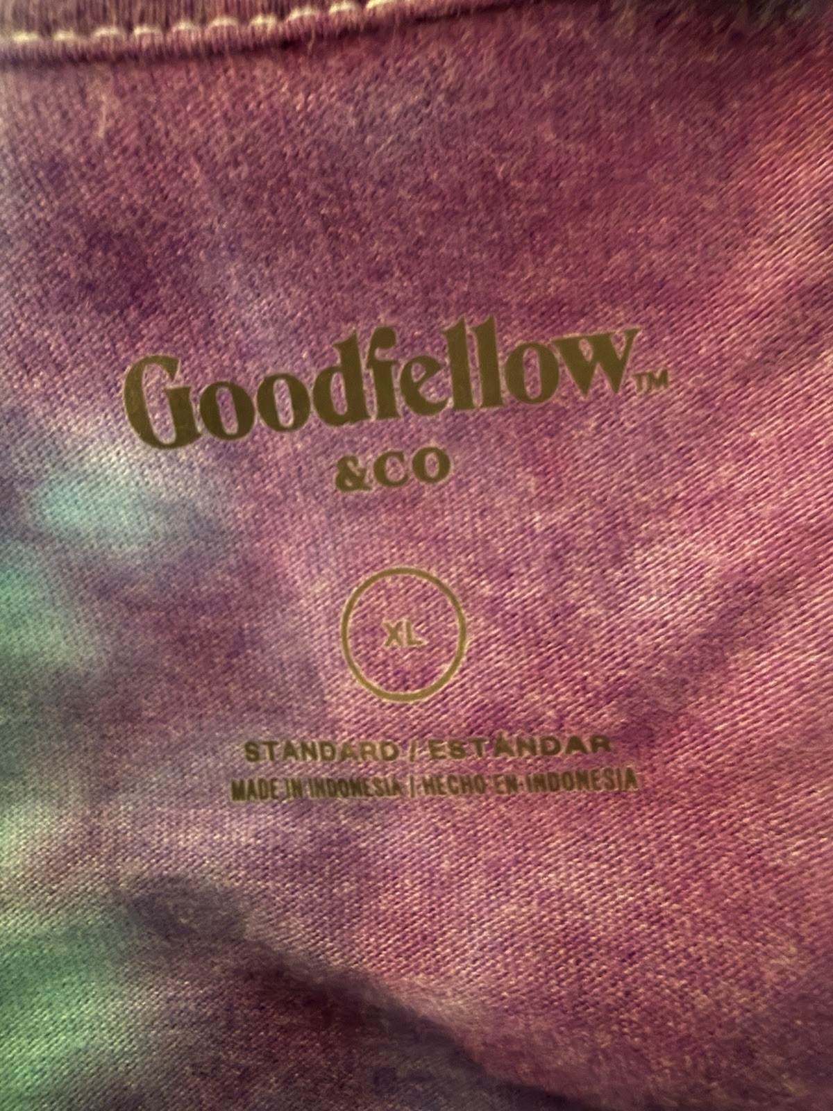 Goodfellow & Co Men’s XL Tie-Dye Multicolor Long Sleeve Crew Neck T-Shirt