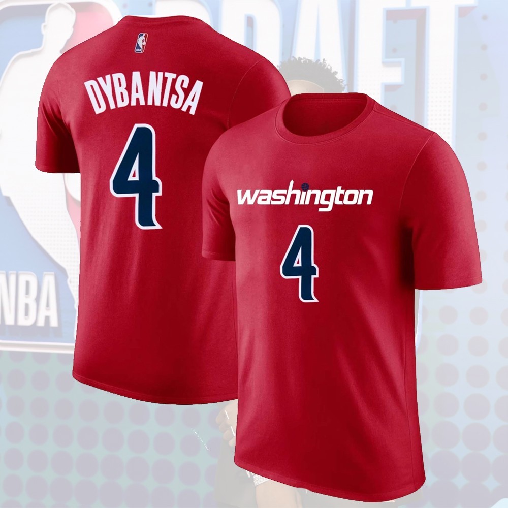 Welcome No.1 Draft AJ Dybantsa #4 to Washington Team 2026 Name and Number Tee