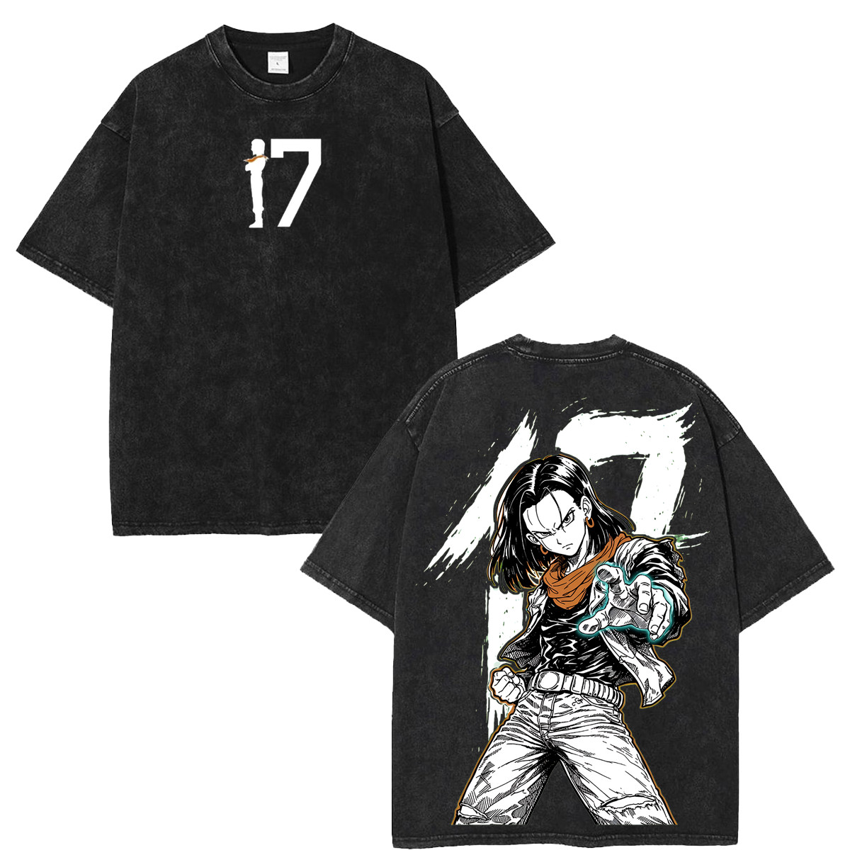 DBZ Android 17 Anime Graphic Tee Fans And Lovers Streetwear Tshirt