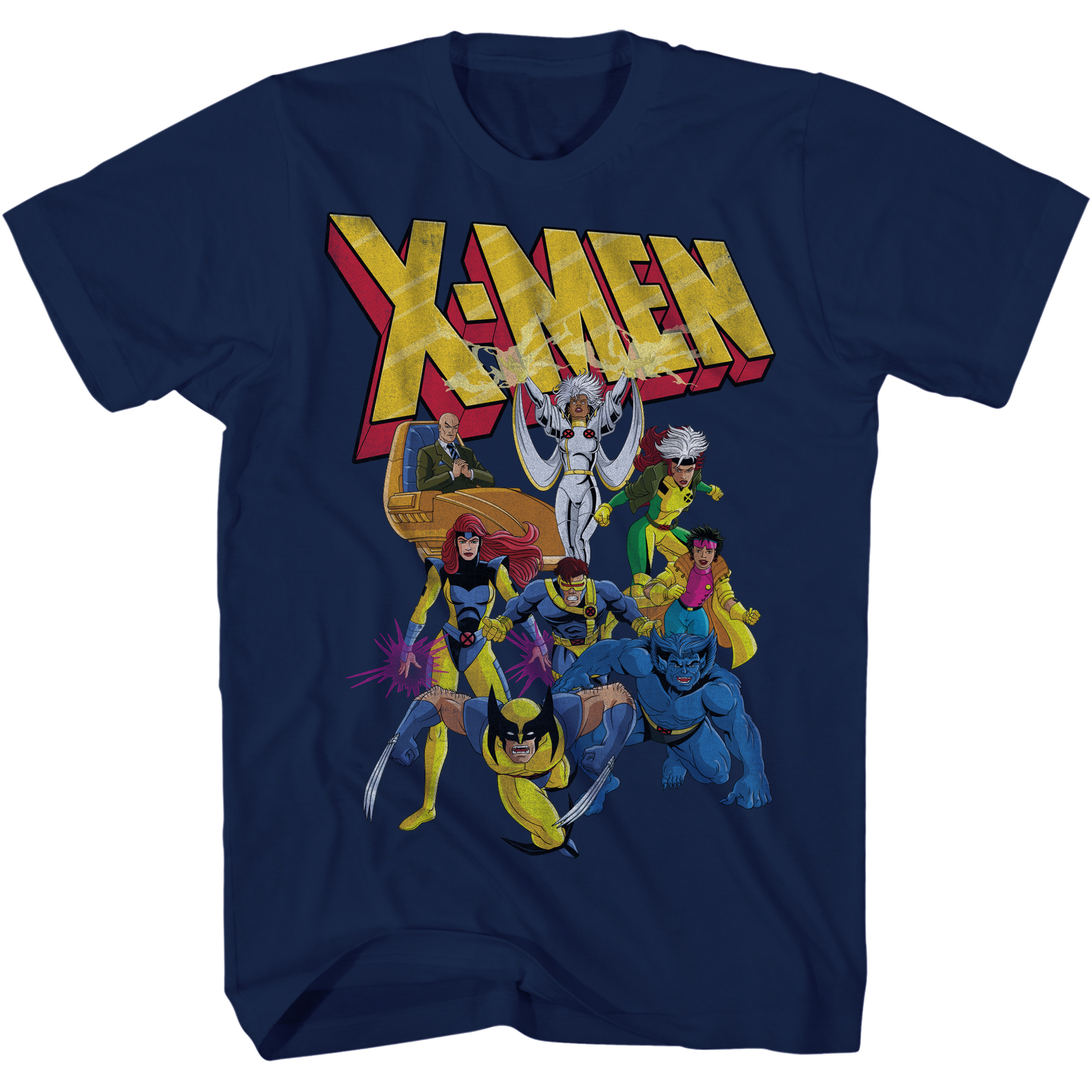 X-Men Animated Series 90’s Team Marvel Comics Officially Licensed Adult T-Shirt