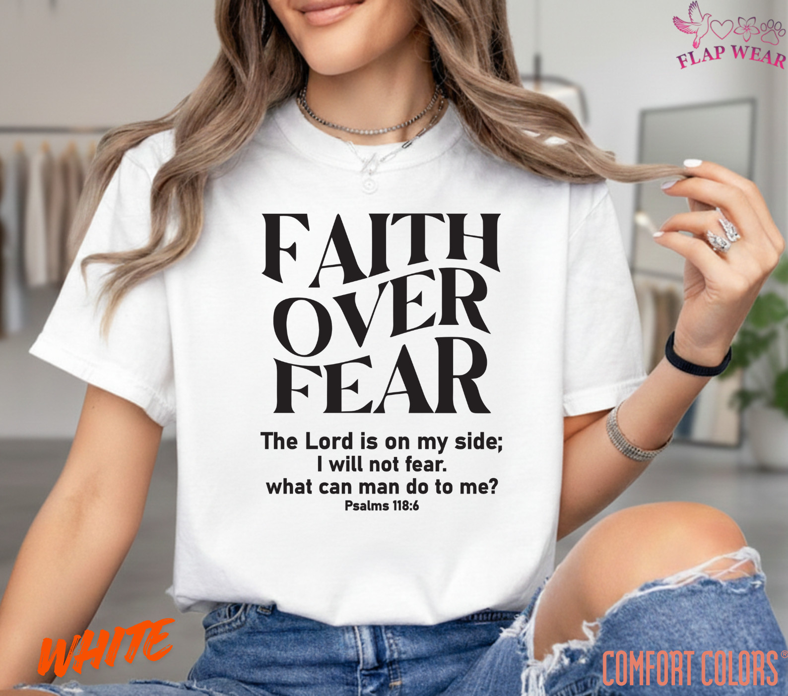 Unisex Faith Over Fear Christian T-Shirt, Men T shirt,Women T shirt Gift Religio