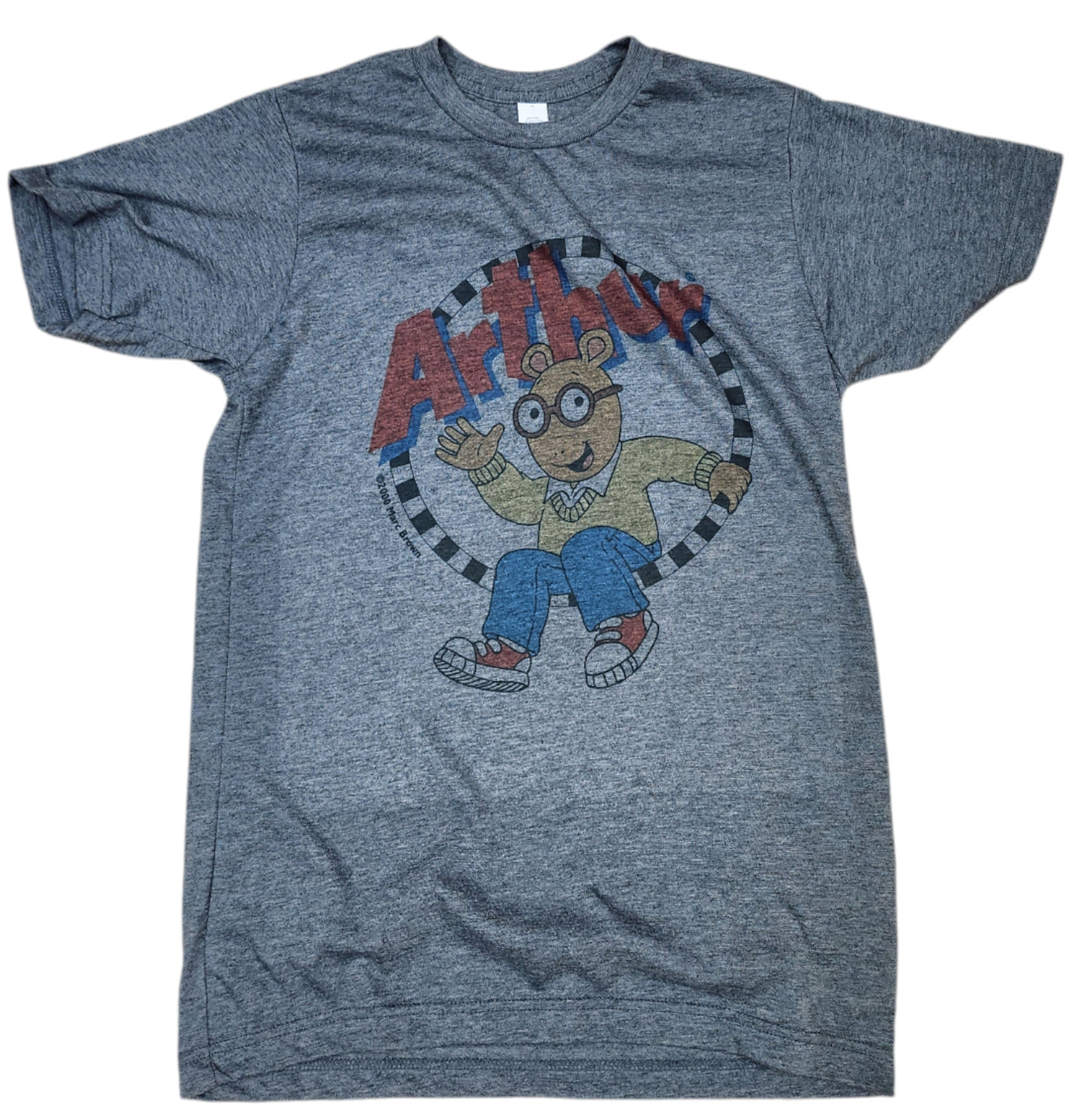 Arthur pbs kids T shirt men’s vintage charcoal color tv cartoon