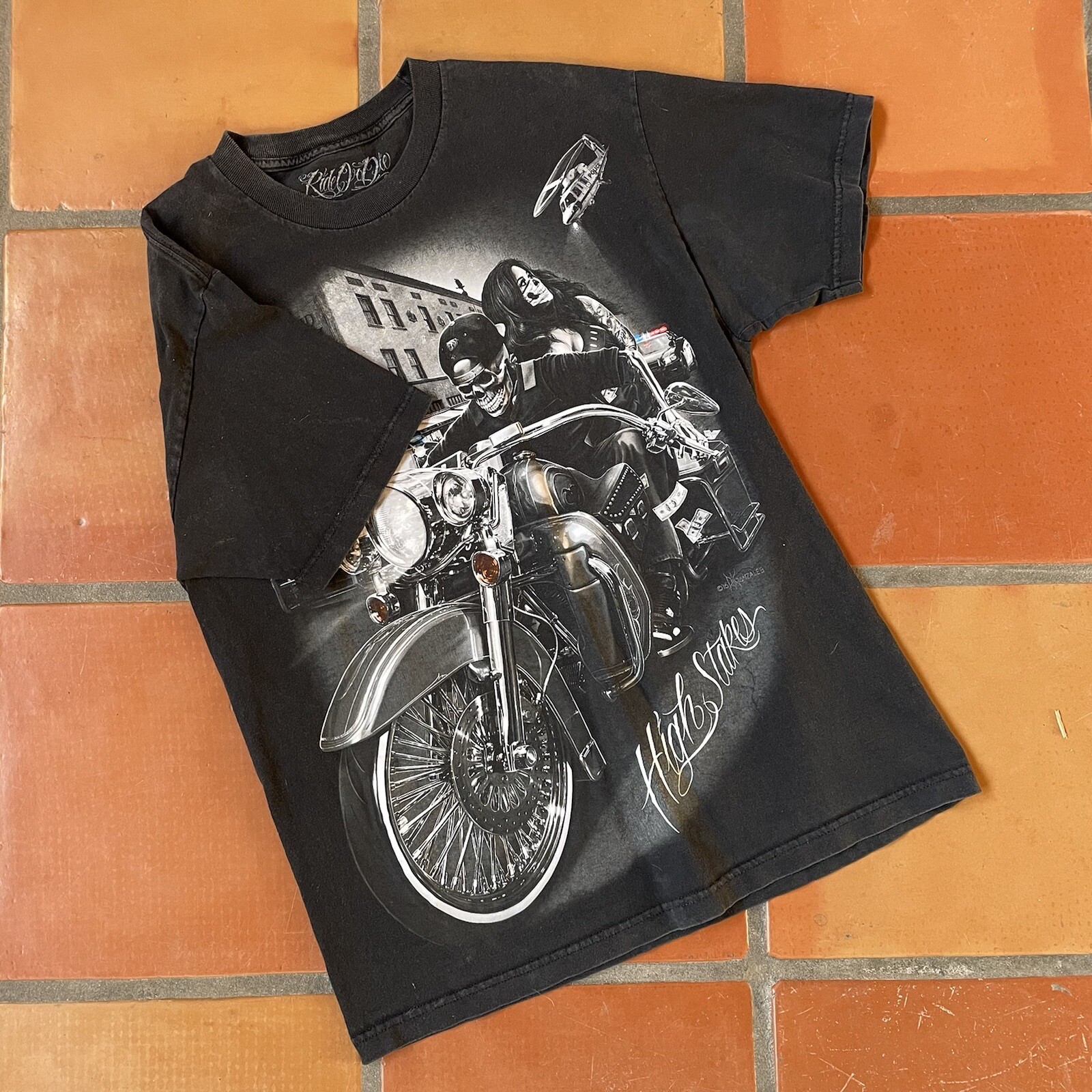 Ride Or Die Black Large T Shirt Graphic Print Tee High Stakes 2016 D Gonzales