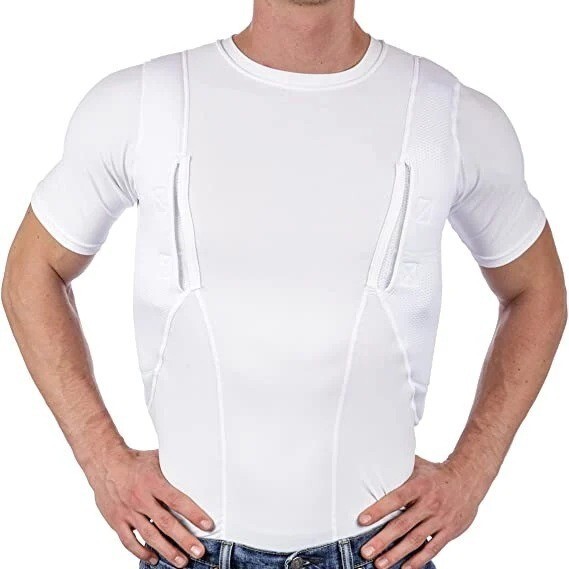 Men’s Concealed Holster Tactical High Stretch T-Shirt
