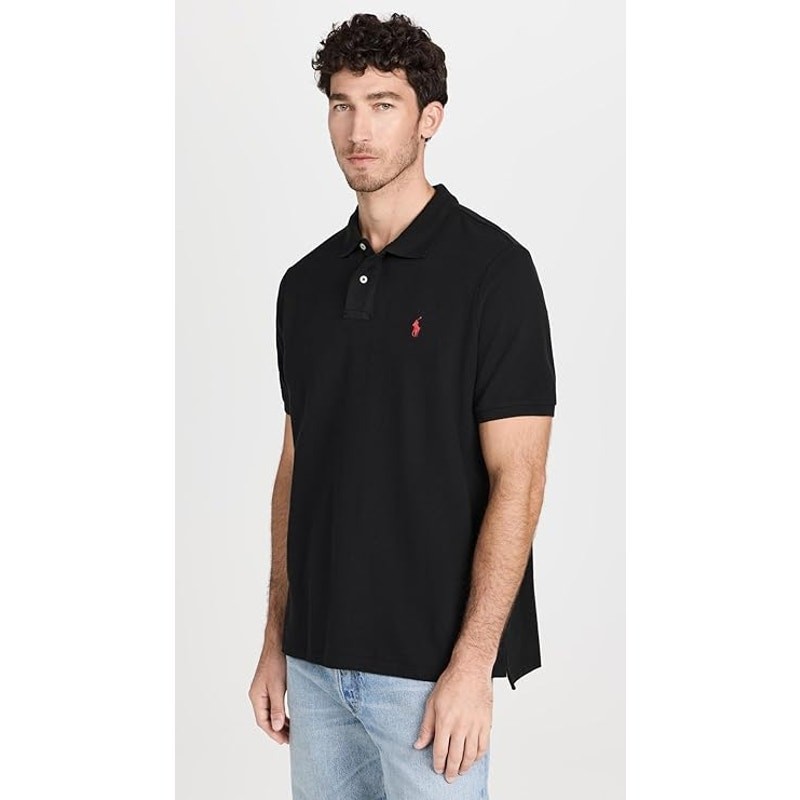 NWT Ralph by Ralph Lauren Men’s Classic Fit Iconic Mesh Polo, Black, XL