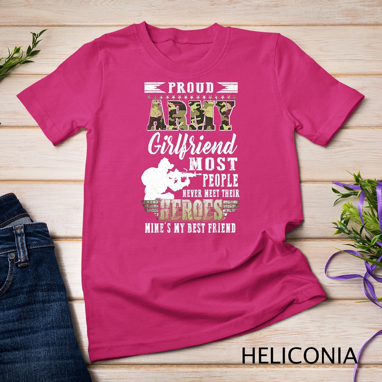 Womens Proud Army Girlfriend Most People T-Shirt Unisex T-shirt