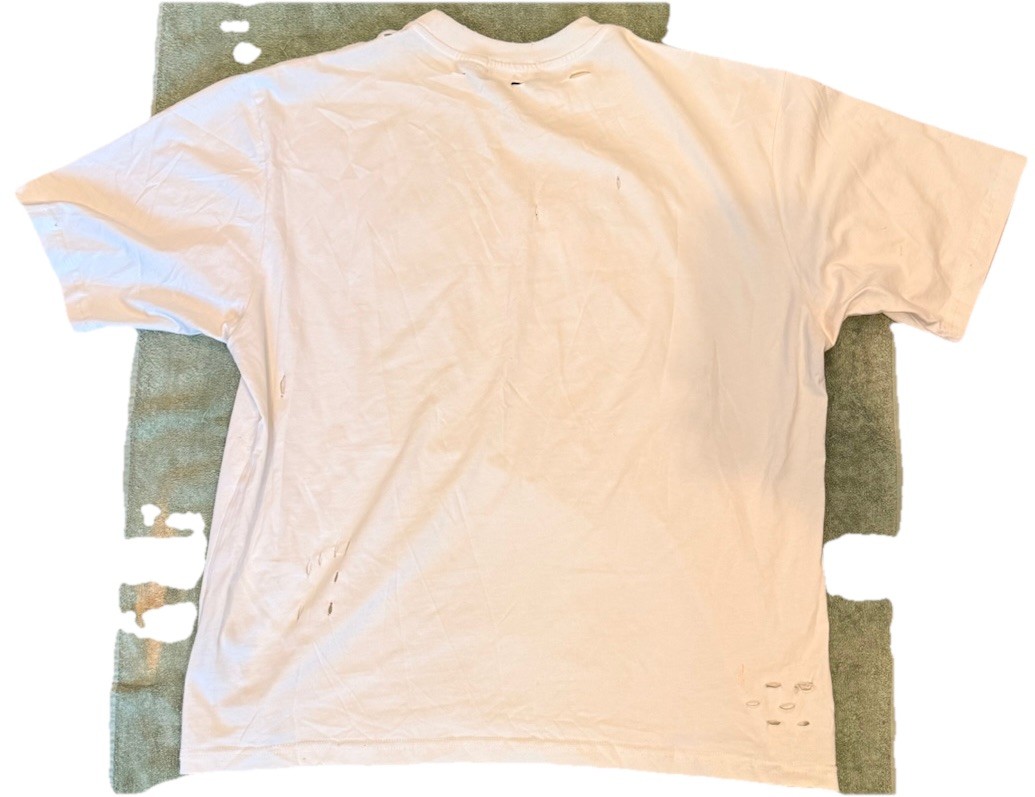 Balenciaga Unifit Logo Graphic White Cotton Jersey T-Shirt Men L