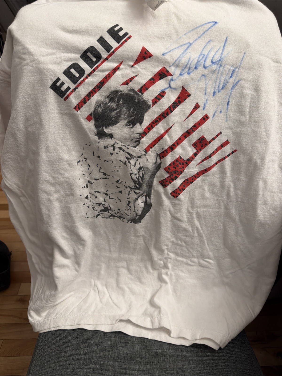 Vintage Eddie Money Autographed Shirt Size 2X