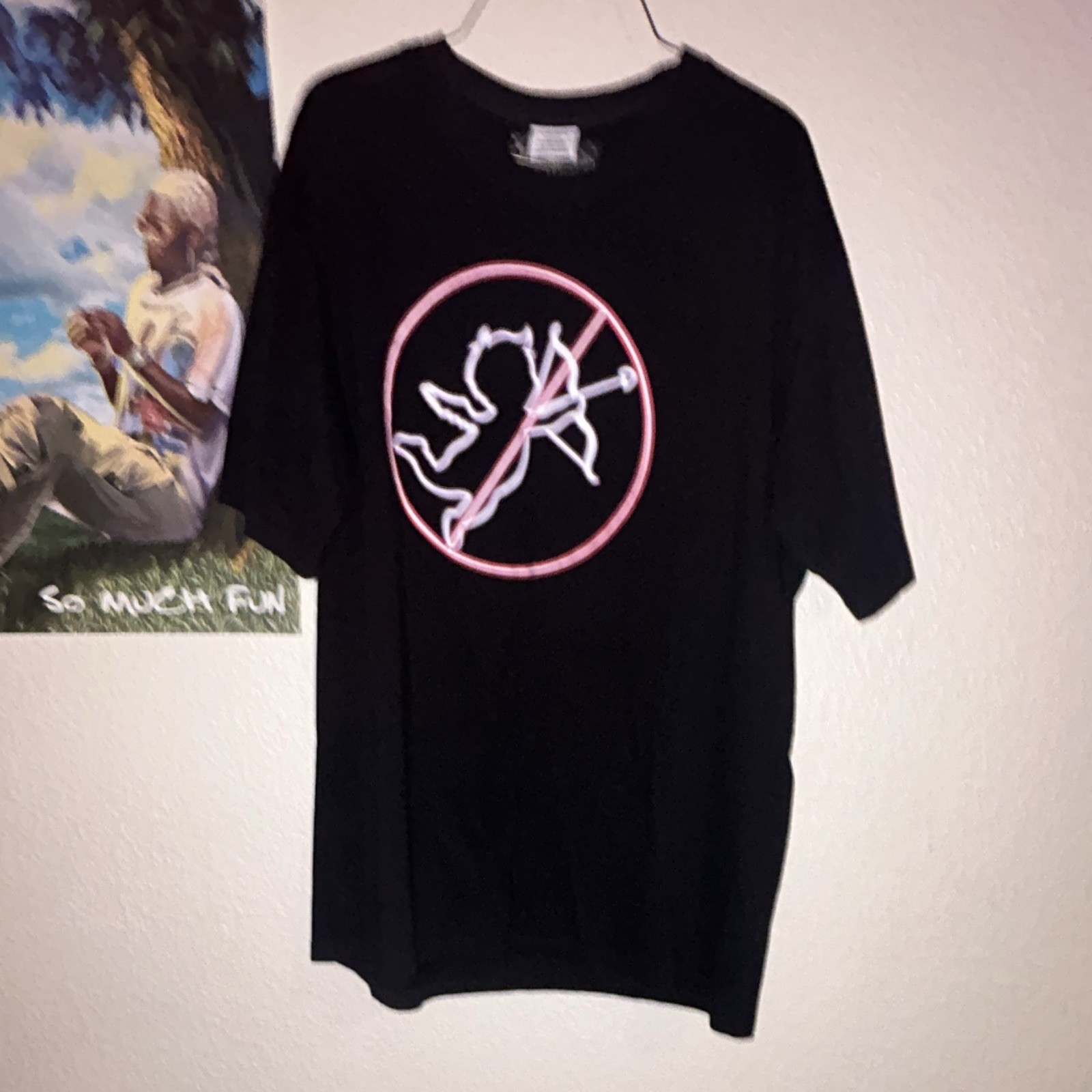 VETEMENTS Black “No time for romance” T-Shirt SIZE L