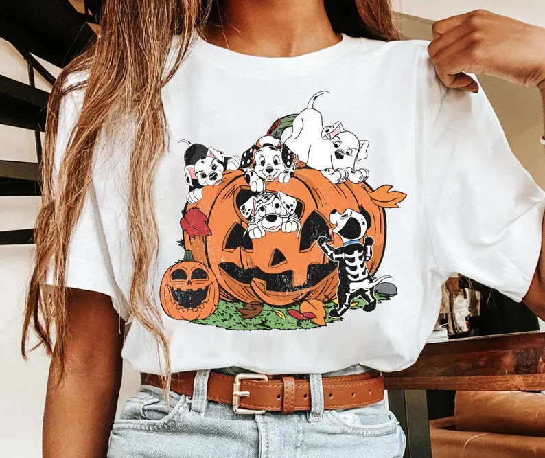 Disney 101 Dalmatians Halloween Unisex T-shirt 2