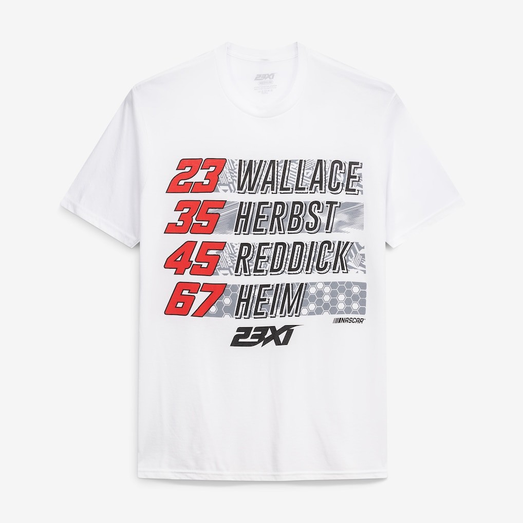 NASCAR 23XI Racing T Shirt Team Apparel Driver Fan Racing Tee