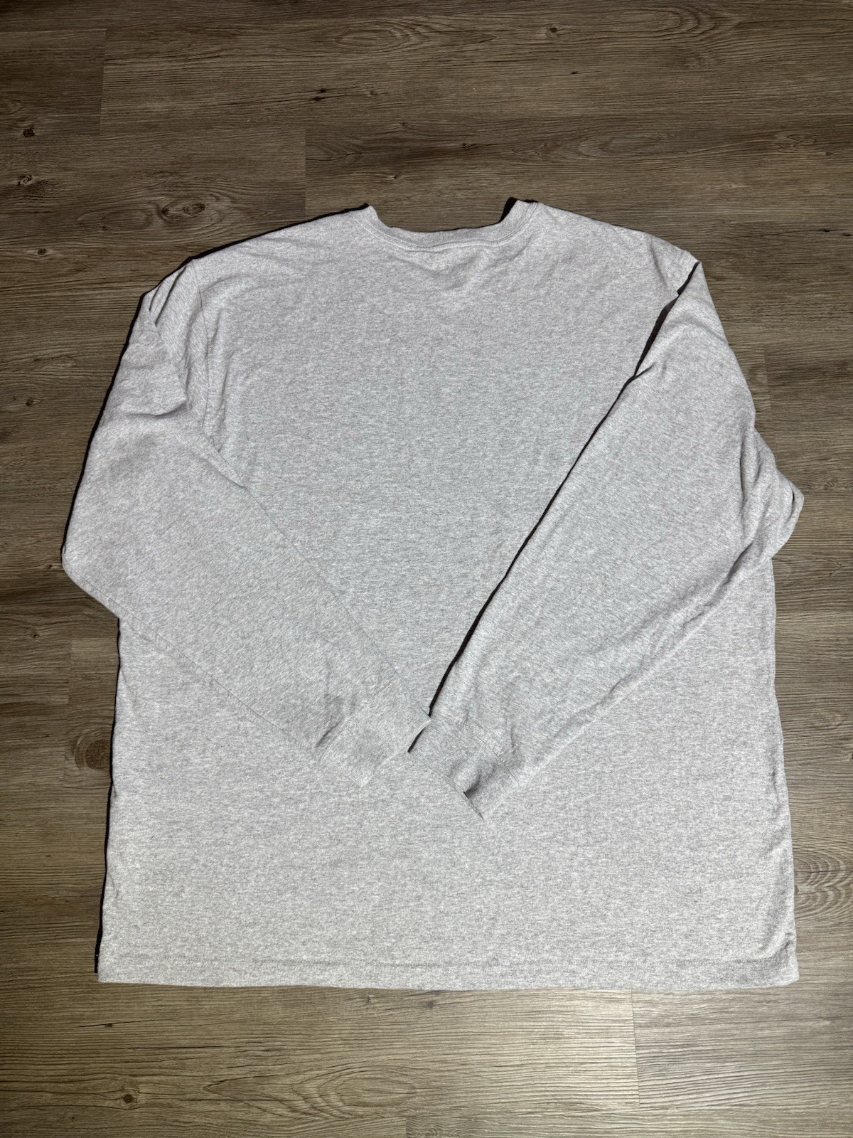 Carhartt K231 Men’s XL Loose Fit Long Sleeve Logo Sleeve T Shirt Heather Gray