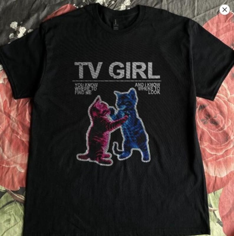 Tv Girl tshirt, French Exit Album Tee, Cute indie band tee, Gifts for her, Lover