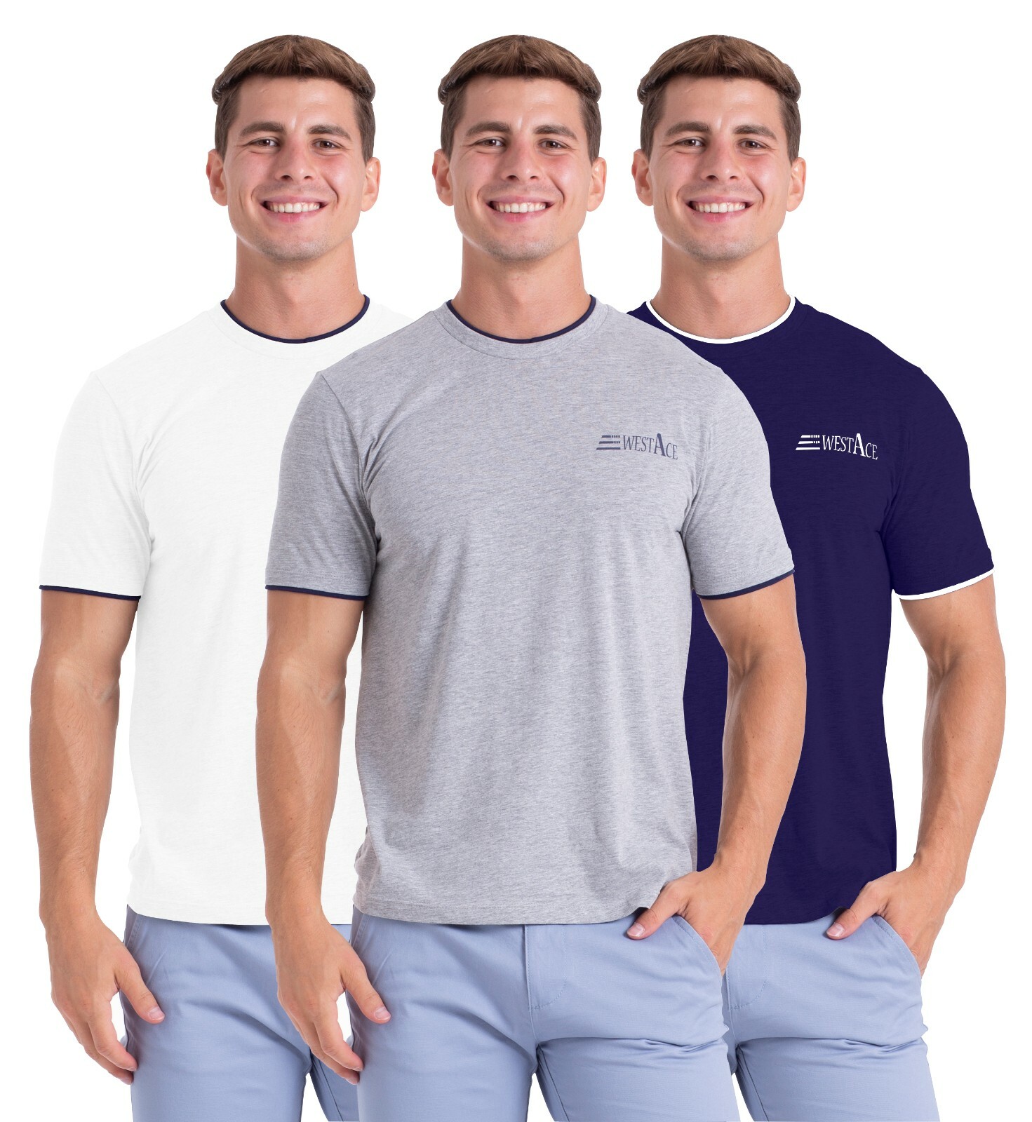 Mens Crew Neck Cotton T-Shirts Perfect for Work and Gym Stay Comfortable All Day