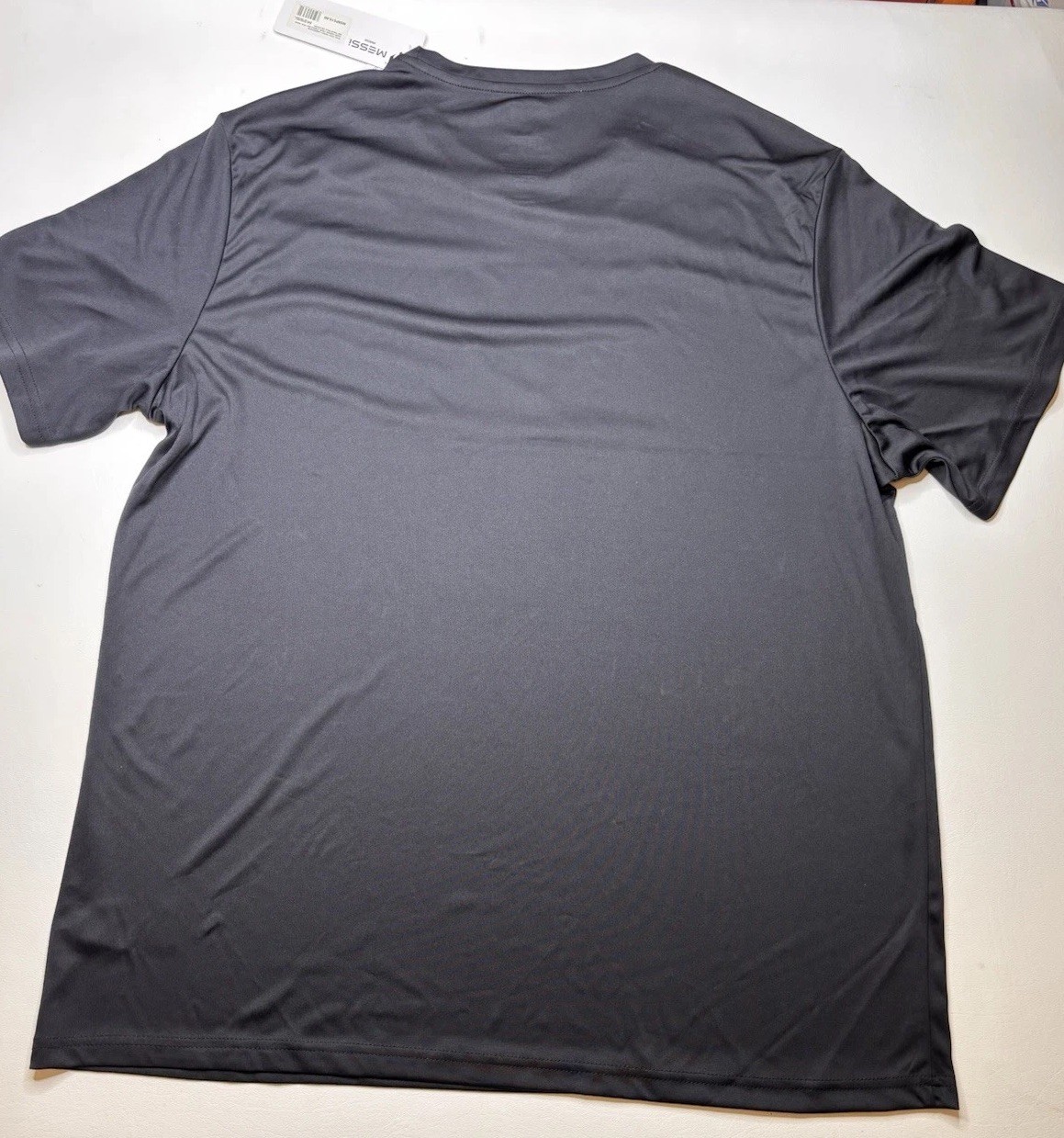 NWT Messi Mens Black Lionel Messi Short Sleeve Athletic Jersey Tee Shirt 2XL