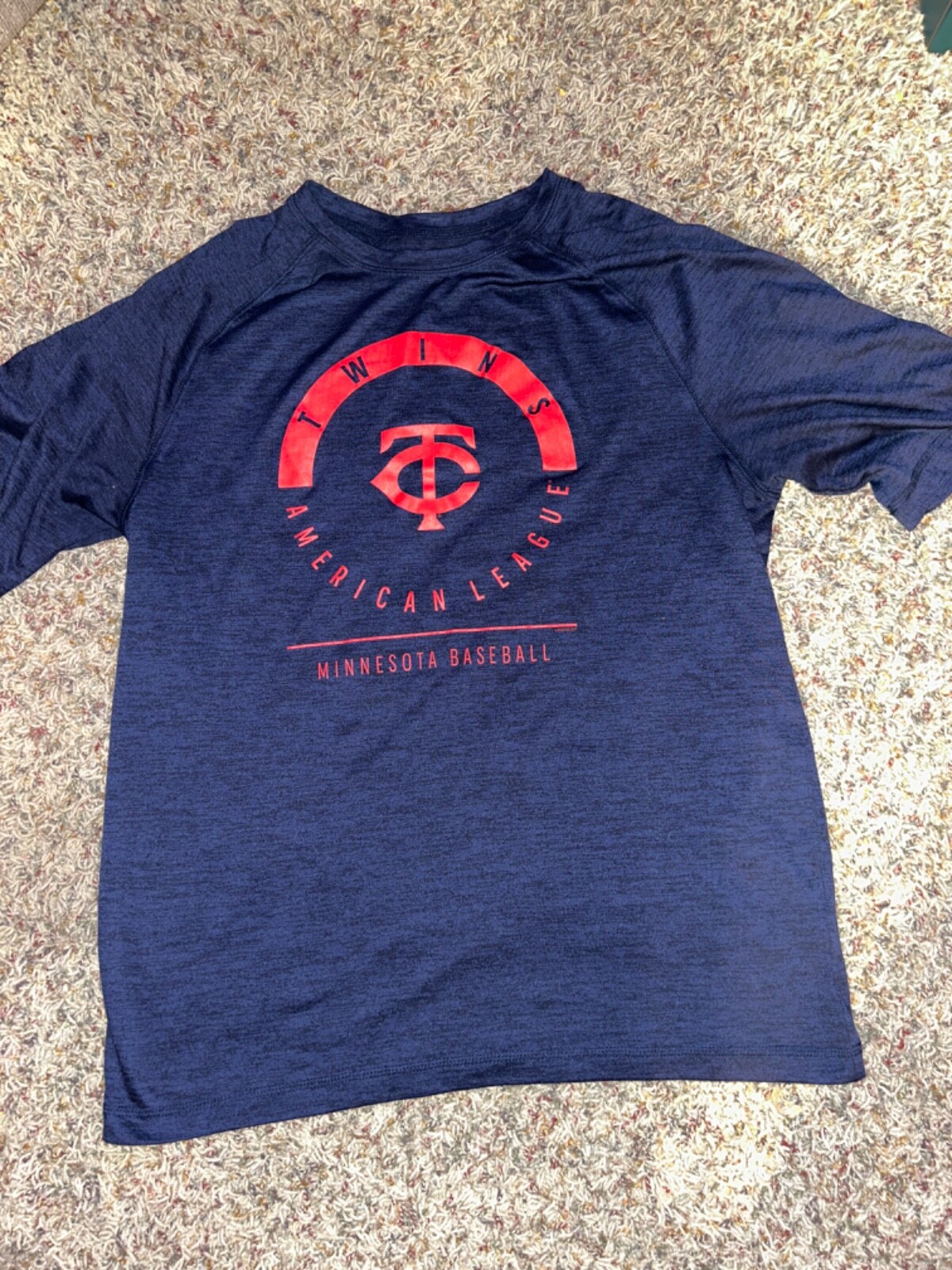 Genuine Merchandise Athletic T-Shirt MLB Minnesota Twins Navy Mens Size L