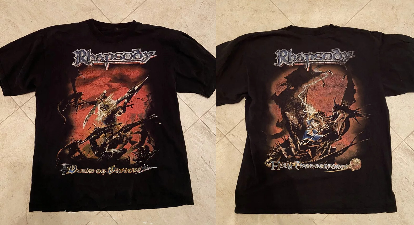 2 Sides Dawn of Victory Rhapsody of Fire Shirt Black Unisex S-5XL 1P0358