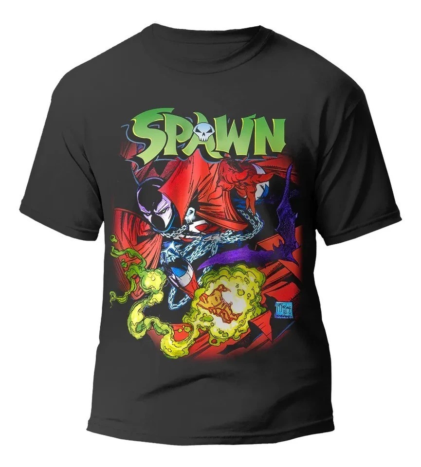 Spawn Graphic Black T shirt Unisex Men Women Reprint S-5XL
