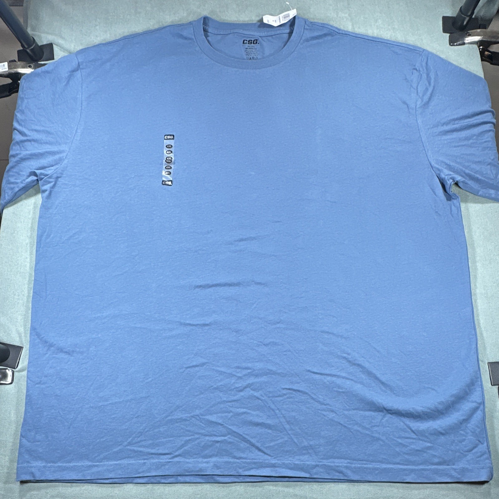 CSG Hometown T-BL Men’s 4XL Blue Relaxed Fit Crew Neck Short Sleeve T-Shirt