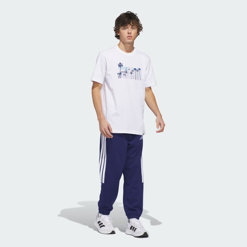 adidas men Summer Sunset Graphic T-Shirt