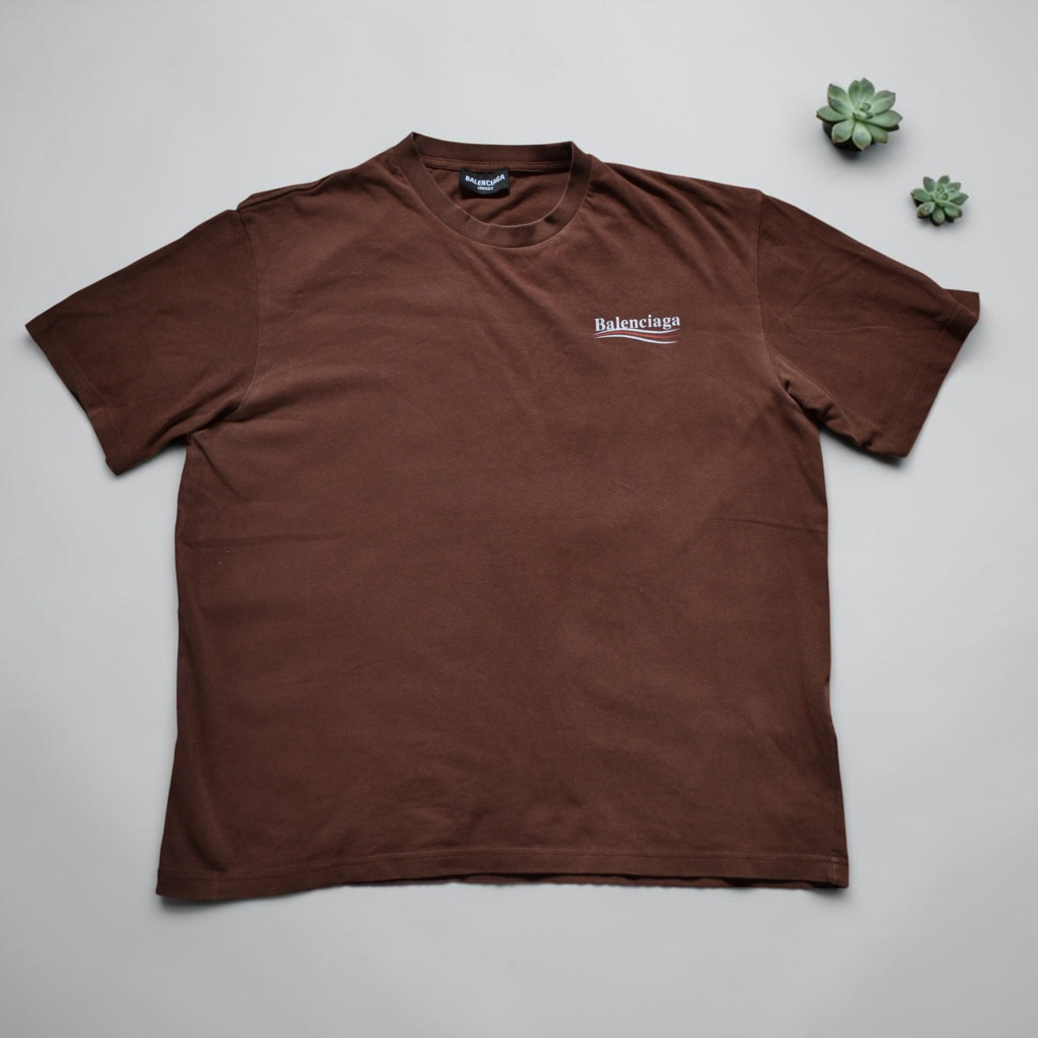 balenciaga t shirt brown L Oversize