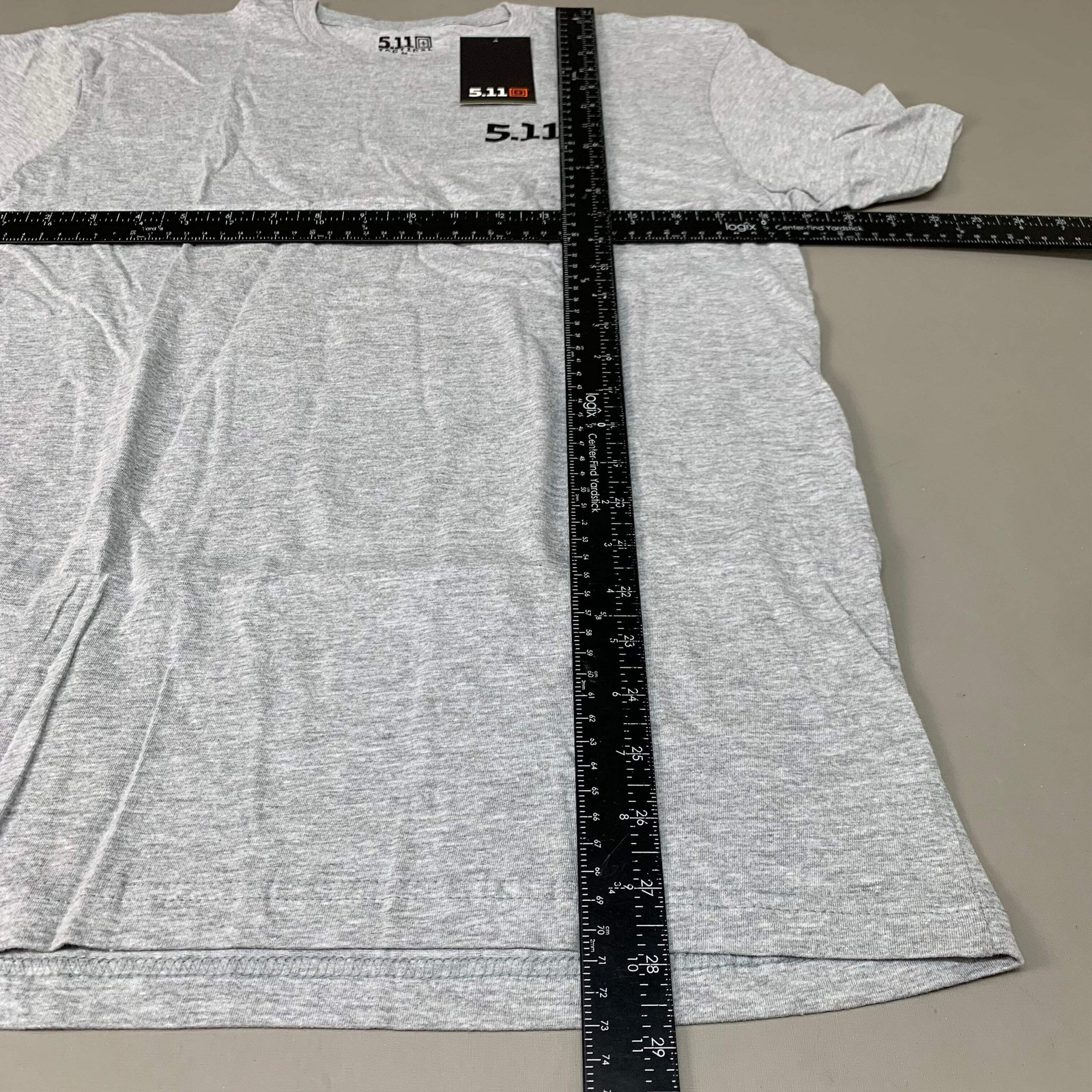 5.11 TACTICAL All Bark All Bite T-Shirt Cotton Polyester 016 Heather Grey Sz M