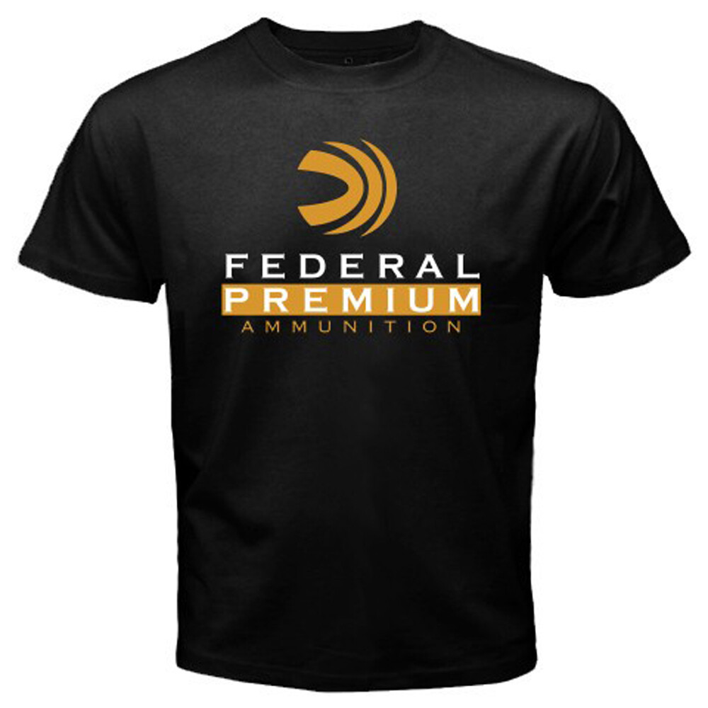 Federal Ammunition Guns Firearms Men’s Black T-Shirt Size S-2XL