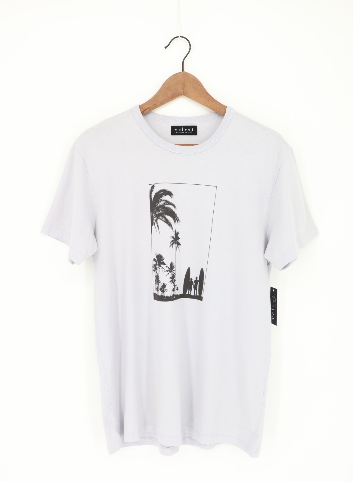 VELVET By Graham & Spencer Mens Flynn Surf Graphic Tee Dolphin M $99 B1