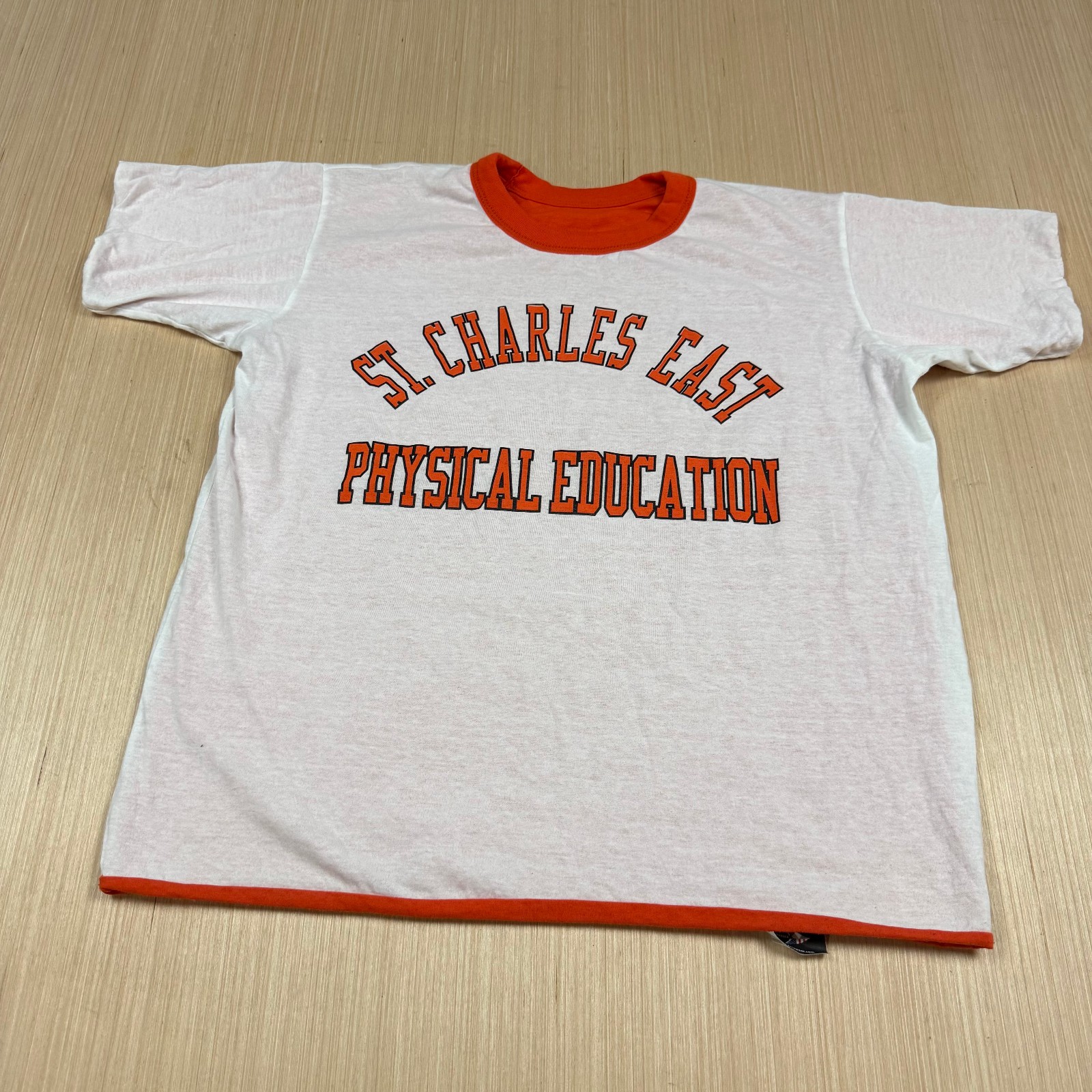 Vintage 90s y2k Physical Education Reversible Dual Layer T Shirt St Charles East