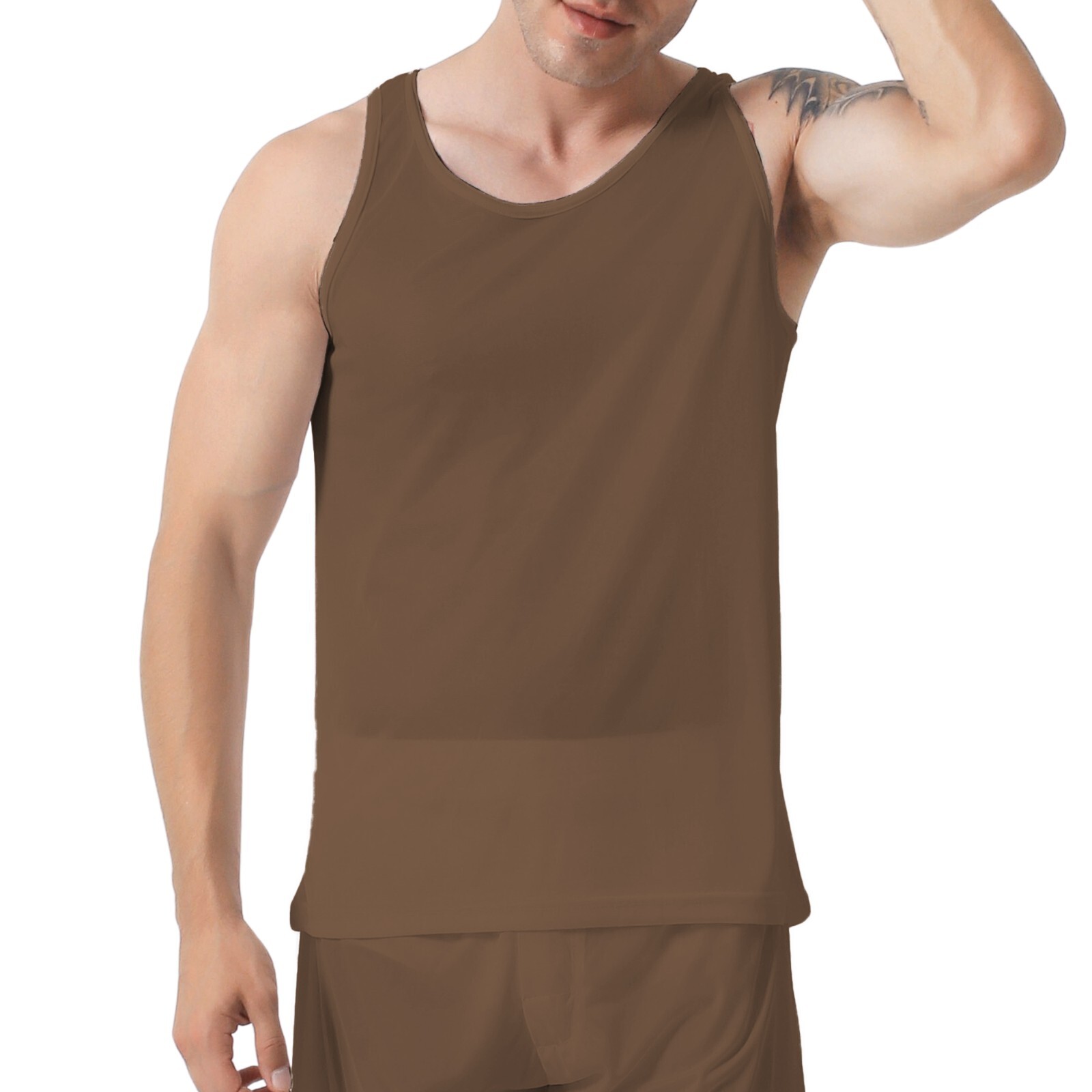 Player’s Nylon Tricot Tank Top | Big & Tall Men A-Shirt, Sizes- Small to 6XL