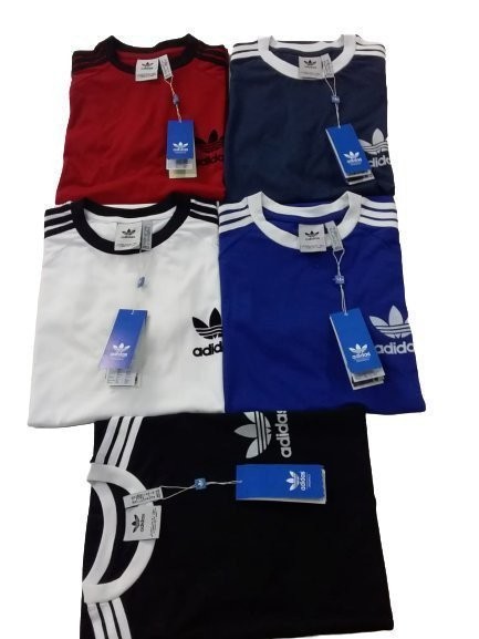 Adidas Originals California Men’s T-Shirt Trefoil Retro 3-Stripes Short Sleeve