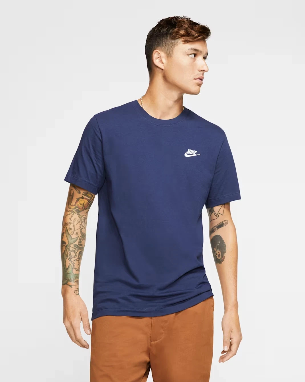 Men’s Nike Sportswear Club NSW Short Sleeve T-Shirt – Midnight Navy AR4997-410