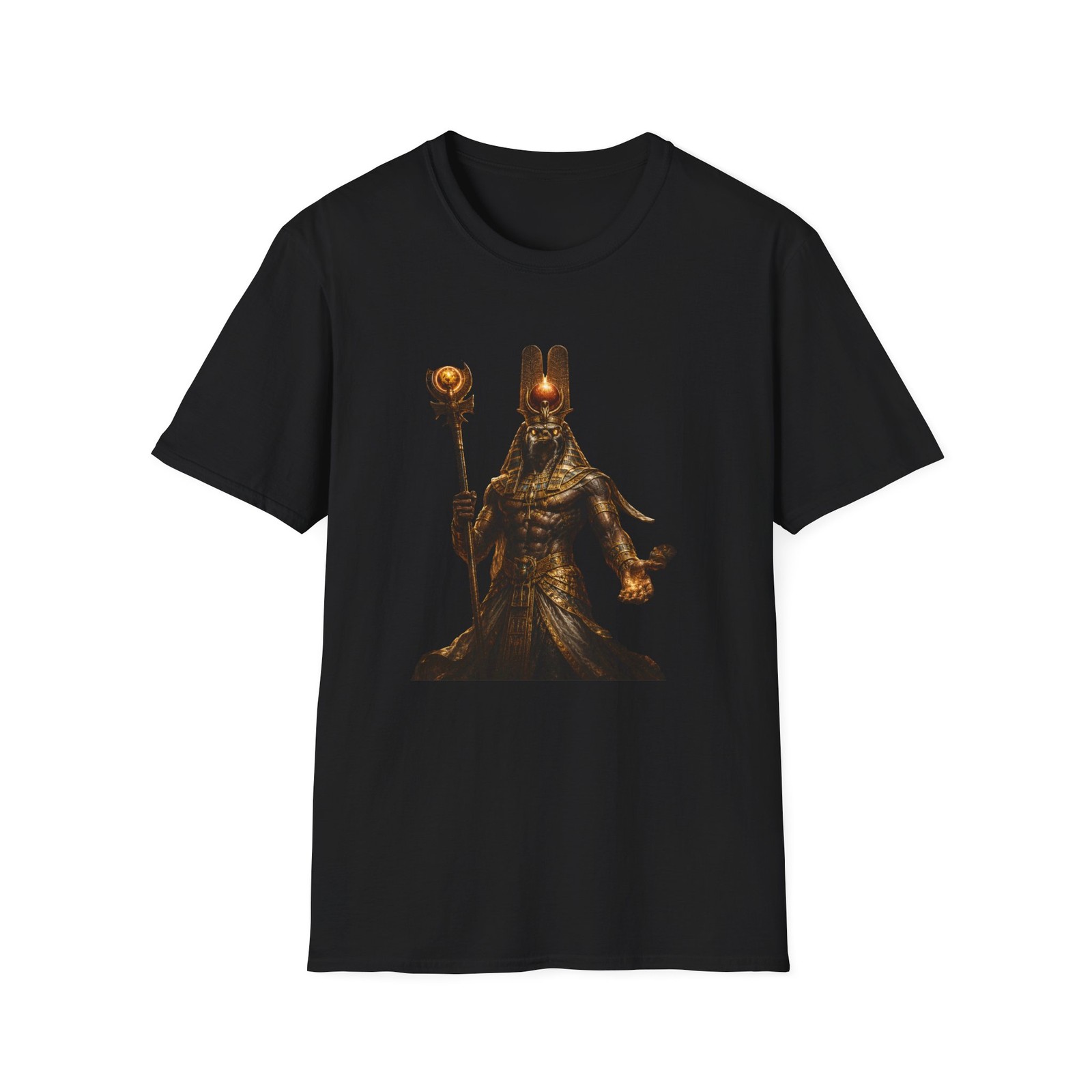 Amun Ra Mage T Shirt Ancient Egypt Golden Sorcerer Graphic Tee