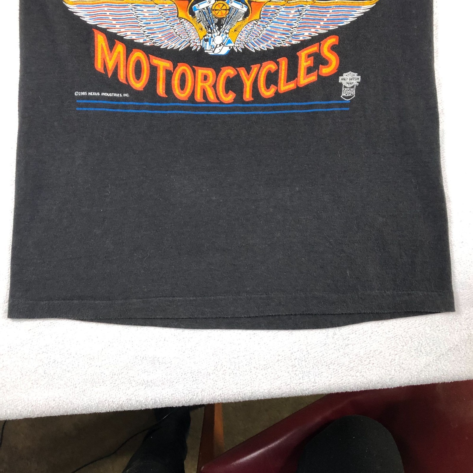 Harley-Davidson Mens Vintage Graphic T-Shirt Medium Single Stitch 1985 Nexus